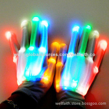 LED Flashing Light Gloves for Party and Concert